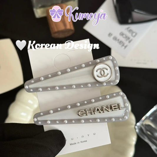 Korean Handmade Hair Clips Set